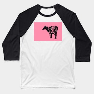 Pink Cow Baseball T-Shirt